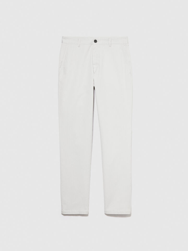 Slim fit chinos - men's chino trousers - Dove Gray | Sisley image number 6